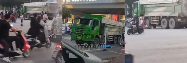 山西太原大车碾压电动车惨剧 年轻男子违规驶入机动车道遭公交车巨轮压身 当场身亡震惊全城