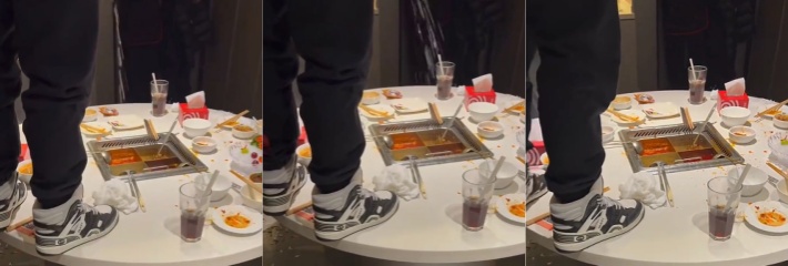全网疯传的海底捞小便事件视频完整版流出 男子站在桌子上向火锅内撒尿还发视频炫耀光辉事迹！
