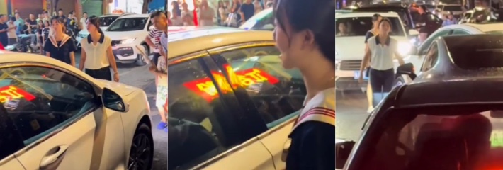 广东肇庆冯云小学附近捉小三现场大曝光 妻子怒火中烧堵截奸夫淫妇 停车场围堵拉扯惊心动魄