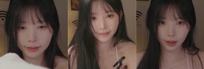 ASMR主播 Yoonying 大都市理发店暧昧缠绵直播 极致耳语按摩