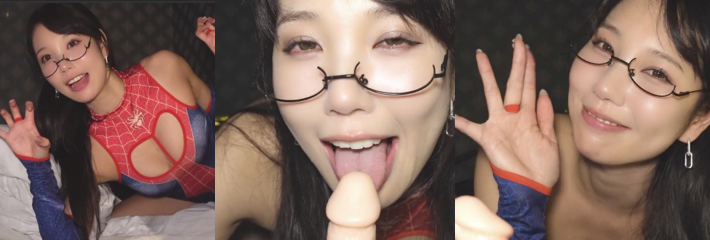 日本推特博主 香月怜renkatsuk 蜘蛛侠制服诱惑 假屌口交骚穴自慰 画面色情到爆！
