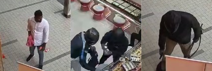吉隆坡金店遭4匪徒持枪抢劫 5分钟洗劫近千万令吉金饰 现场一片狼藉