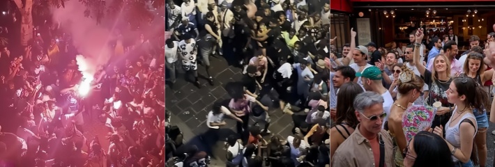 法国巴黎音乐节 现场严重失控 数百万民众聚集 抢劫斗殴性侵频发 上百起针筒袭击 全城一片混乱