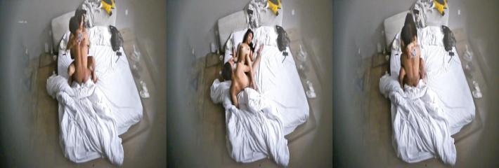 白袜精神小妹妹乡下女孩酒店盗摄实录，美团外卖男友风尘仆仆直扑床上！