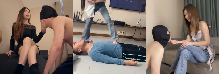 女S调教系列 恋足下头男舔弄粉嫩玉足 眼神里满是崇拜 彻底沦为丧志畜生