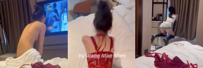 推特 YuWangManShen 献出肉体为金主打造双飞福利 高价SVIP群收费视频流出！