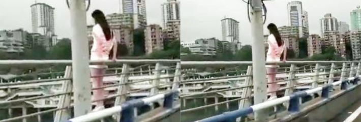 抖音直播惊魂 南宁邕江大桥 妙龄少女 跳江自杀完整录屏曝光，青春瞬间陨落太揪心！