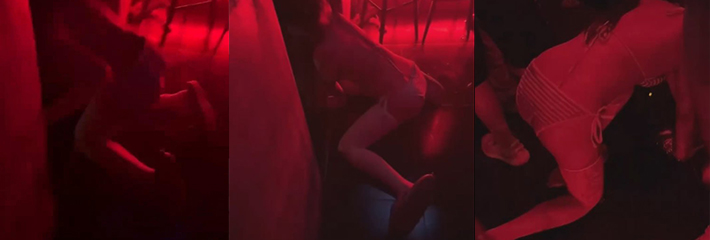 青岛OWL酒吧的瓜 双马尾小萝莉穿比基尼在酒吧跪地爬行 全网疯求！