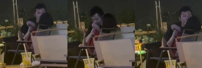 杭州小姐姐吃个宵夜 偶然拍到情侣在候餐位上扣逼 男子不带遮掩使出加藤鹰之手 两位这么饥渴的吗！