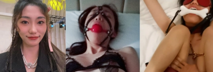 上海女大 白天和同学在一起是乖乖女大学生 晚上去主人家当性奴小母狗 睡觉塞进狗笼！