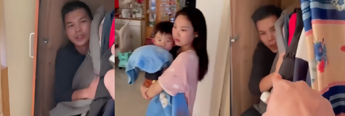 男子偷情出轨躲衣柜 被丈夫当场抓包后谎称修水管 成年人的谎言暴露了婚姻的背叛与荒诞