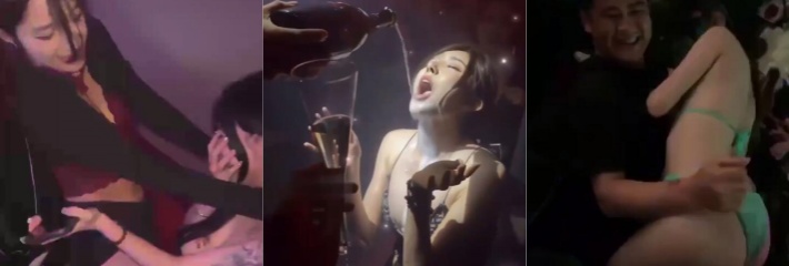 抽烟喝酒纹身泡夜店的好妹妹 盘点那些顶级夜场的极品气氛组的小妹们~