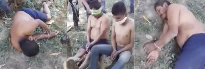 超级重口血腥 胆小勿入 抖音网友求的 墨西哥火龙果 毒枭父子被卡特尔抓到后被处决 做人就得掏心掏肺！