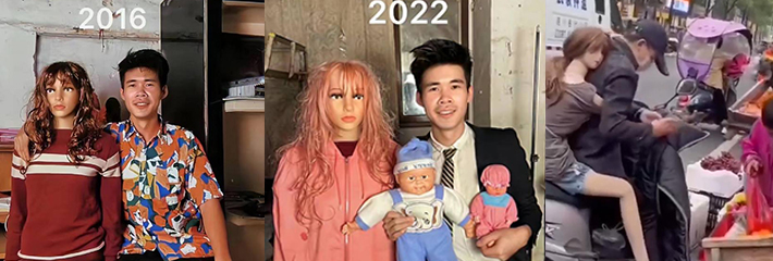 遭了 经济不好都找实体娃娃做亲密爱人 还带出去玩！