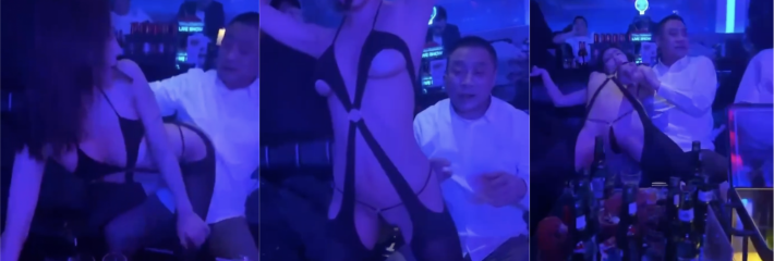 夜店骚鸡 为了榨干大哥口袋里带的现金 真就煞费苦心 大哥这小表情是快顶不住了吧！