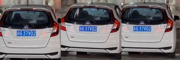 苏G-37V02的车主 你在后座与美女车震被偷拍啦 人来人往都不带怕 厉害！