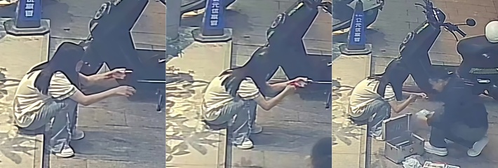 福建地雷系女孩 街头割腕 现场视频曝光 鲜血直流短短几秒内染红了地面