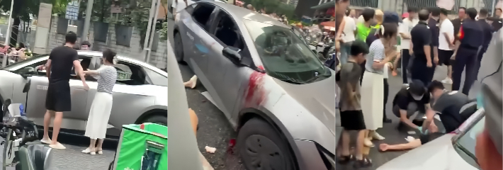 深圳龙华壹方城街头斗殴刑事事件 鸣笛引爆冲突 司机失控挥刀血溅路人