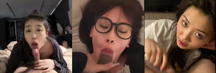 高颜值反差美女口交合集 完美身材配合熟练技巧 清纯脸蛋下藏着最会吃的嘴！