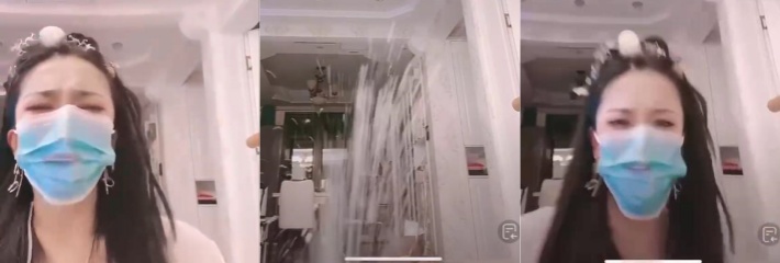 B站网红奈妮 大玩双视角直播 直播间变身水娃狂喷不止！