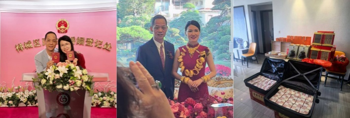 华喜公司董事长梁启坤结婚娶38岁护士张小瑜 光彩礼680万！生个儿子和孙子一样大 真爱！