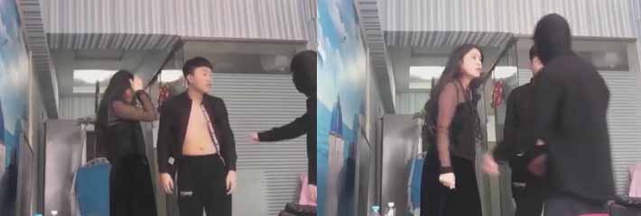 真实抓奸现场 对白超精彩 丈夫撞击妻子出轨反被羞辱 你舔我的逼里头有他的精液!