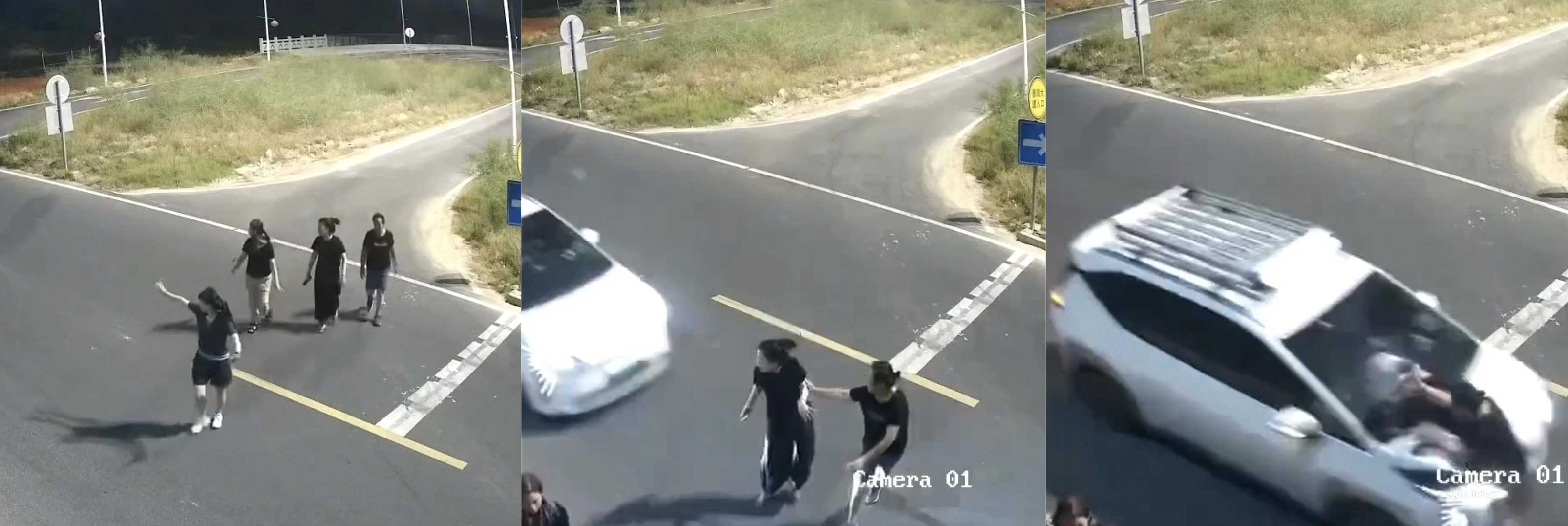 从老仙女过马路不急不慢到靠打招呼让车，结局通透墓碑“对方全责”，网友笑到飞起这神操作传奇！