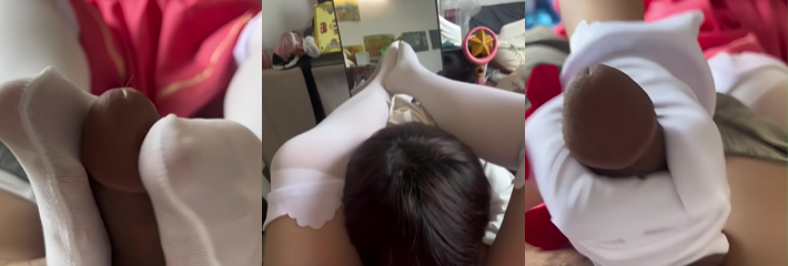 性感Cos福利姬 摩卡小樱 为年下男献上丝袜足交狂欢诱惑