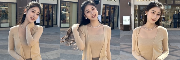 扫街探店 穿着白色毛绒开档丝袜 极品快餐妹扭臀诱惑反差拉满
