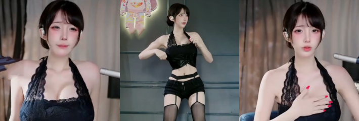 B站高颜值UP主 一条小糖糖 黑丝情趣大尺度擦边 助眠舔耳轻微娇喘 反差拉满