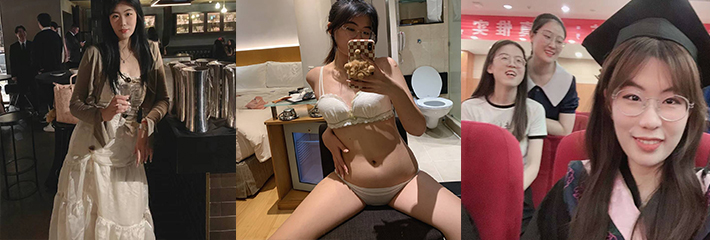 天津留学生女友 整天发送不雅自拍勾引男友操逼 十个眼镜九个骚啊！