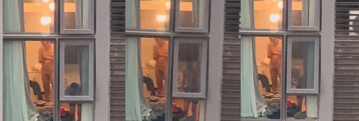 阳台又再度创造神话 无意中偷拍到一对GAY佬疑似刚做完爱 贤者模式中!