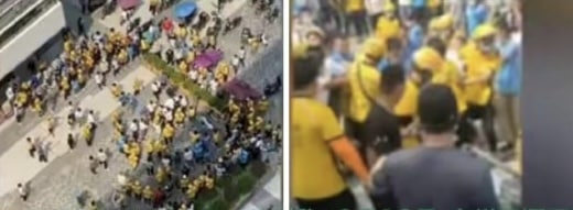 广州天河万科广场外卖员与保安大规模冲突 特警清场视频曝光