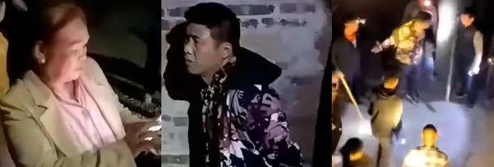 广西横县平朗村半夜捉贼 全村抄家伙围堵偷鸡贼 村民齐心抓贼视频