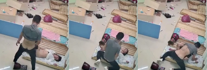 监控记录拍下广东一屌丝男 真实强奸幼儿园教师女友！只因求合不成直接反手强奸其女友！
