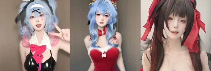 抖音B站大网红 若若不男 COS星穹铁道花火高价福利 双马尾清纯萝莉化身淫荡小恶魔!