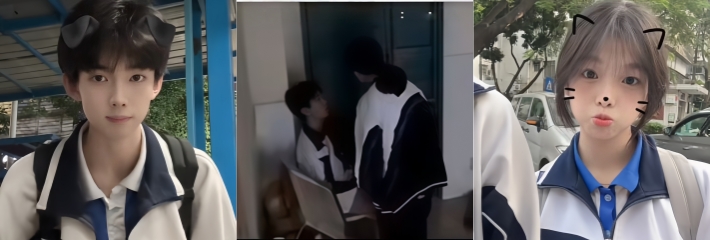 抖音疯传热瓜事件 南区1603教室 视频完整版 学生小情侣教室内激情啪啪 这也太饥渴了吧！