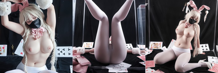 OnlyFans巨乳尤物福利姬 Hokunaimeko 兔子套装扑克牌诱惑