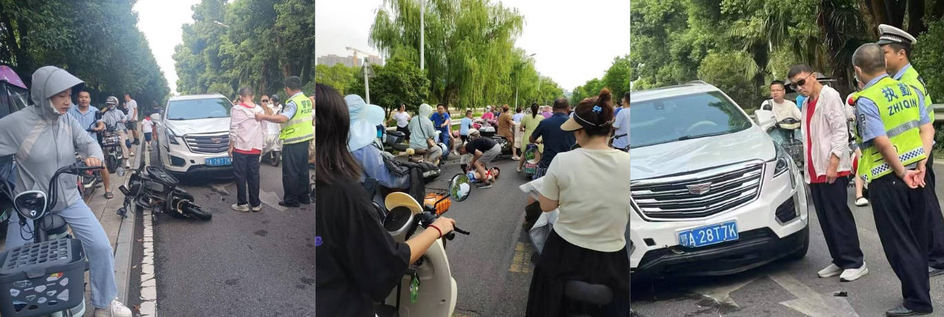 武汉藏龙岛藏龙二小 又出大车祸 凯迪拉克疑似醉酒驾驶撞倒一群学生 现场惨烈！