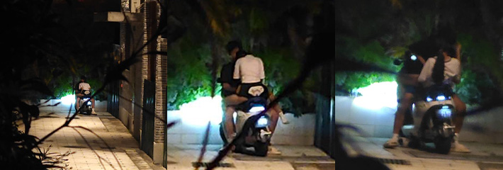 肇庆端州小伙开九号电瓶车约炮学生妹玩车震 保时捷也比不上九号电瓶车的辉煌了！