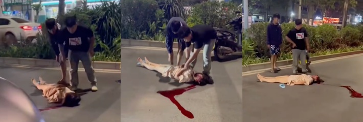 街头惊现两鬼火少年飙车撞人 女子后脑勺破裂流一地 血腥现场曝光！