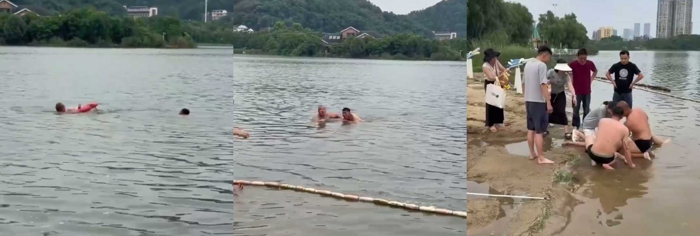 黑料正能量 长沙咸嘉湖 龙舟队教练 江元 挺身而出水中勇救溺水者