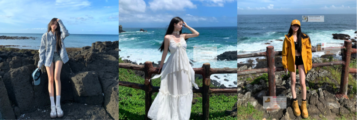 济州岛kol视频爆火 最近网上非常火热的 一对小情侣在户外露营吃鸡 给站旁边拍照的妹子都整害羞了！