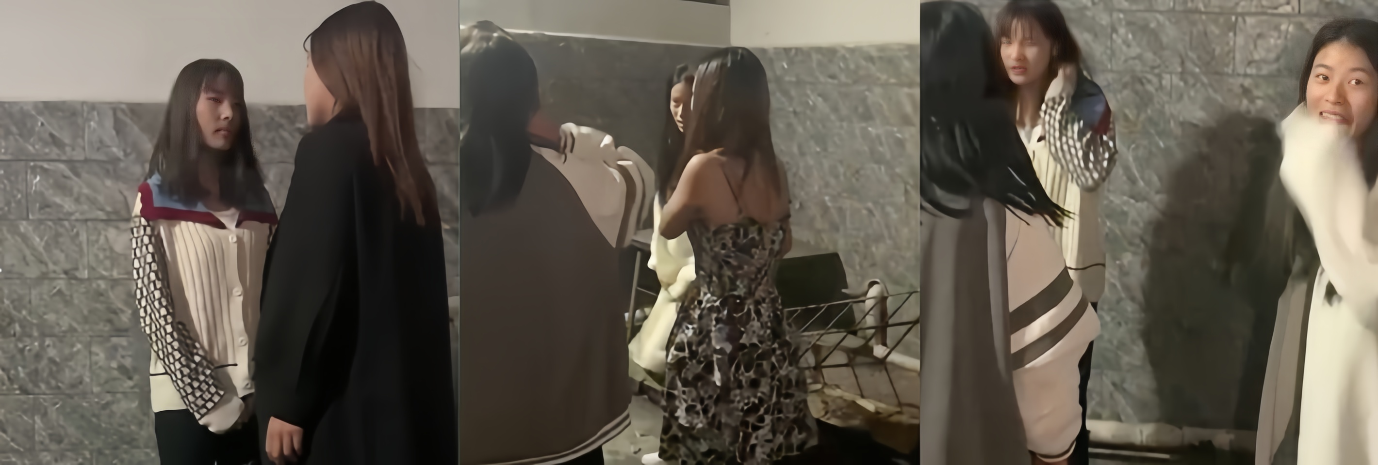 清纯嫩妹惨遭精神小妹霸凌 群殴围堵狂扇耳光 现场惨不忍睹！