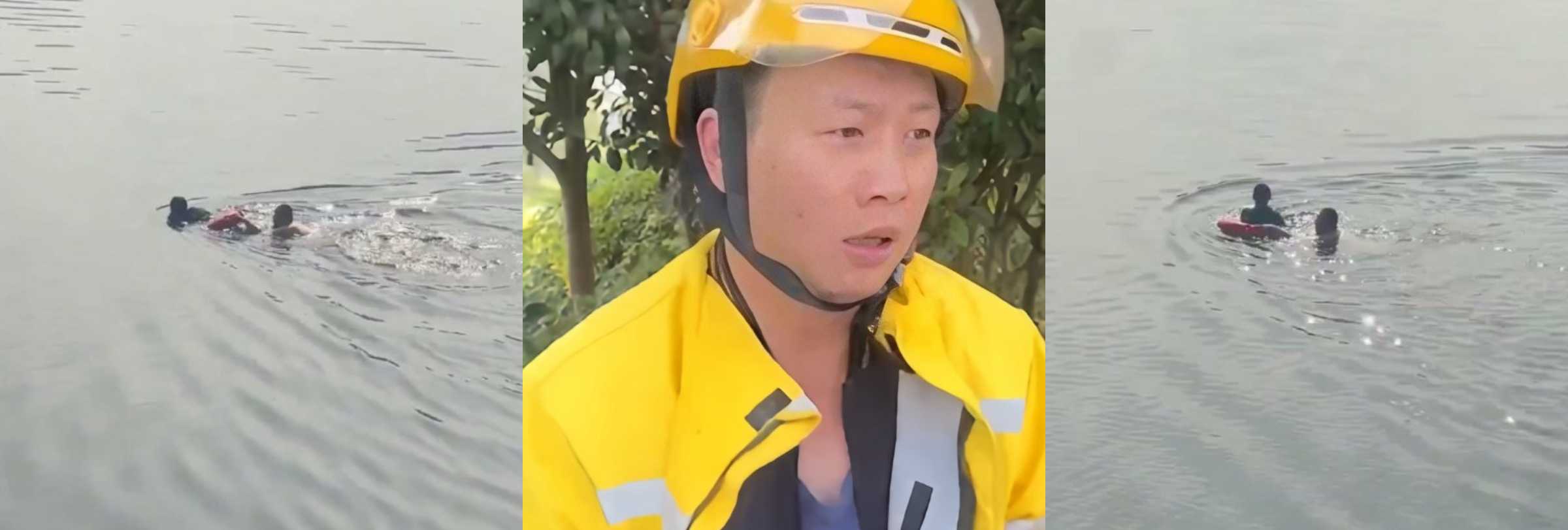 黑料正能量 四川眉山老泉桥 外卖小哥十米跃桥救人 英勇事迹温暖全城
