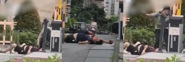 广西防城港富森小区一保安双杀业主 手持石头活活砸死场面血腥！