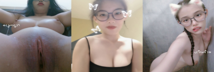 超可爱的极品大奶眼镜妹自拍的裸照和与男友的露脸口交做爱视频被泄密了出来 简直骚爆了!