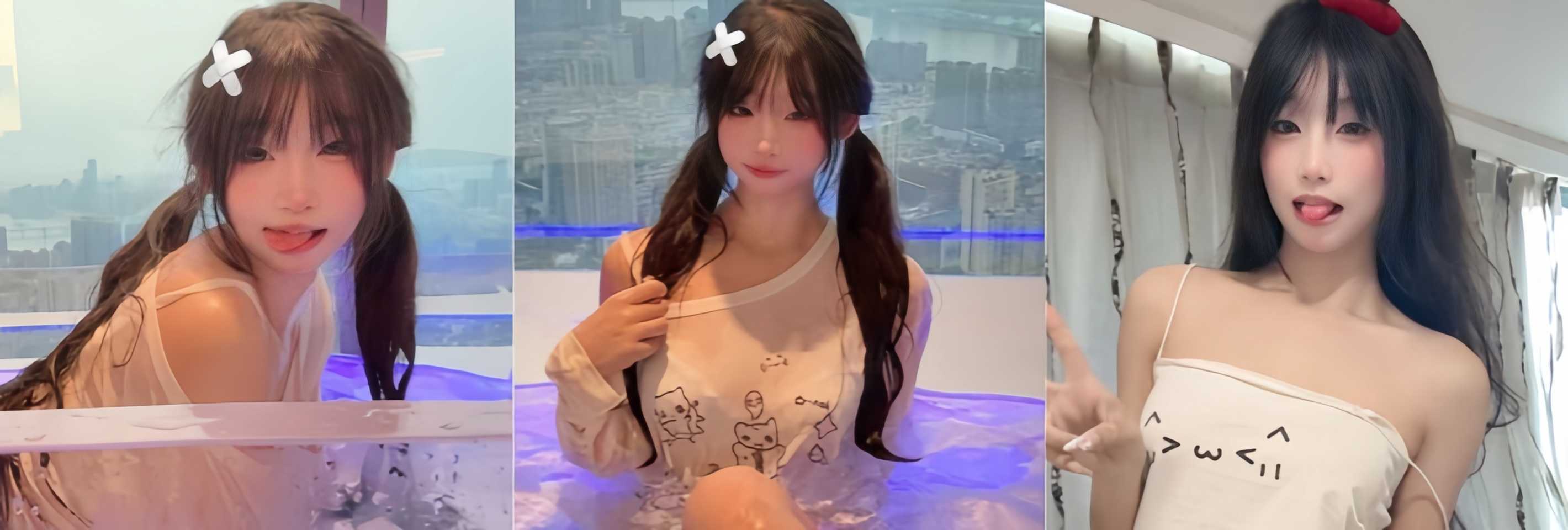 海止小依 抖音5万粉丝网红 大尺度私拍不雅视频流出 情趣黑丝诱惑浴室牛奶沐浴 画面香艳至极！
