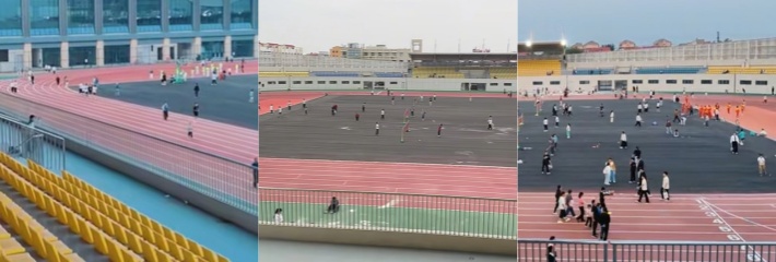 年度大瓜 开封体育馆 小情侣户外做爱 看台座椅当床 在隐蔽处激烈大战