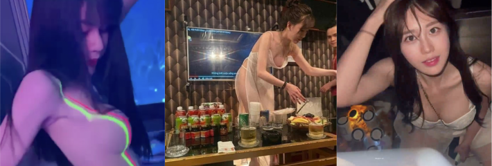 酒吧KTV坐台女演绎全裸热舞 有钱就是好可以享受这般的福利待遇！